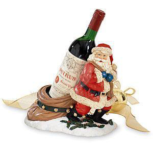 Santa wine holder